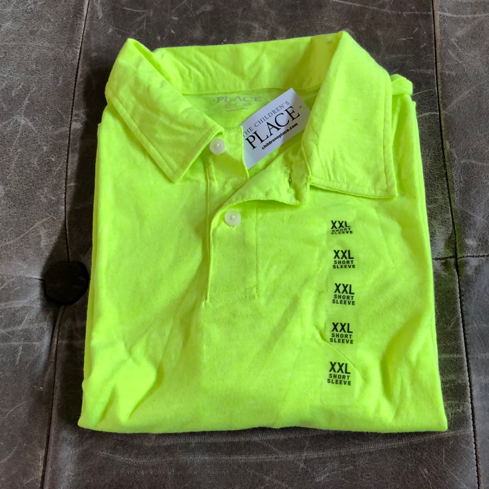 Neon yellow polo